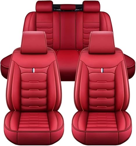 HESHS Allwetter Auto Leder Sitzbezüge für Mazda 3 Mazda3 2004-2013, Hochwertig Autositzbezüge rutschfest Wasserdicht Vordersitze Rückbank Schonbezug Zubehör,Red HESHS Allwetter Auto Leder Sitzbezüge für Mazda 3 Mazda3 2004-2013, Hochwertig Autositzbezüge rutschfest Wasserdicht Vordersitze Rückbank Schonbezug Zubehör,Red von HESHS