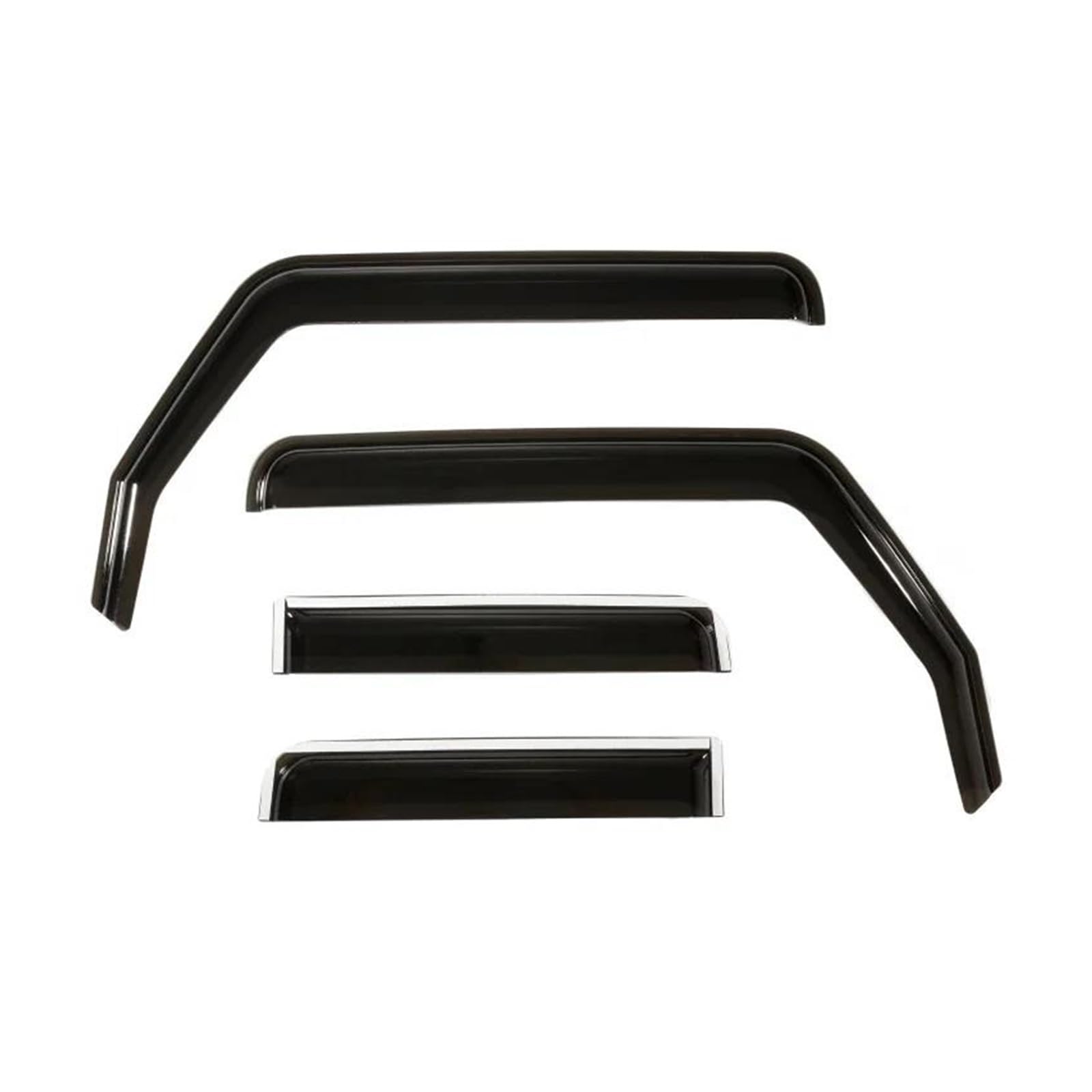 Regenschutz Für Jeep Für Wrangler JL 2018-2022/JK 2007-2018 Windabweiser Für Seitenfenster Lüftungsblenden Sonnen- Wind- Und Regenschutz HETEVSCCK(Black JL 18-20 4 Door) von HETEVSCCK