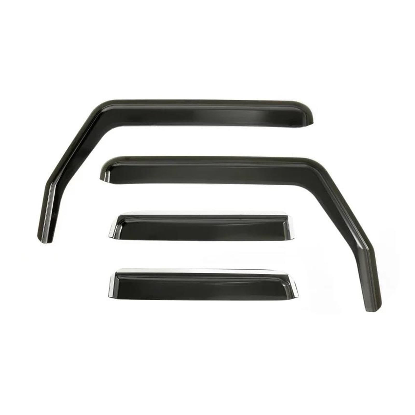 Regenschutz Windabweiser Für Seitenfenster Lüftungsblenden Sonnen- Wind- Und Regenschutz Für Jeep Für Wrangler JL 2018-2022/JK 2007-2018 HETEVSCCK(Black JK 07-18 4 Door) von HETEVSCCK