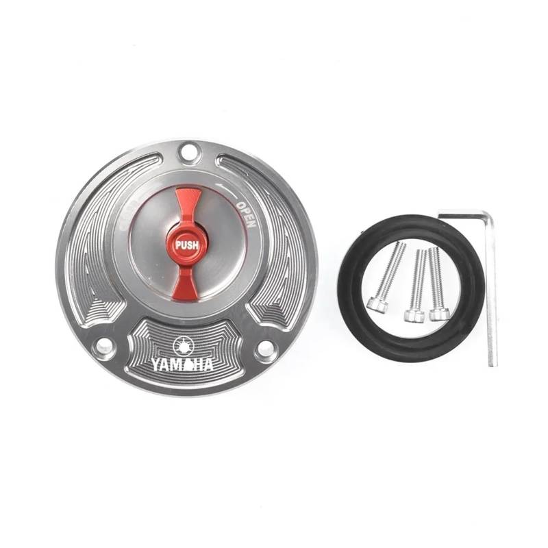 Motorrad Tankdeckel Für Ya&maha FZ6 FZ6R FZ1 R1 R6 R6S CNC-Tankdeckelabdeckung Aus Aluminium, Schlüsselloses Motorradzubehör, Alle Jahre von HEWPNGS