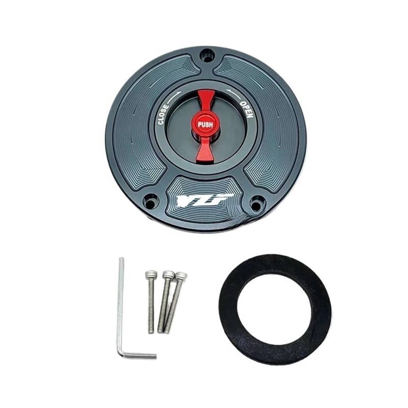 Motorrad Tankdeckel Motorrad CNC Kraftstoff Tankdeckel Gas Öl Tank Abdeckung Benzin Abdeckung Für Ya&maha YZF R3 R25 R6 R1 R125 250 2010-2023 von HEWPNGS