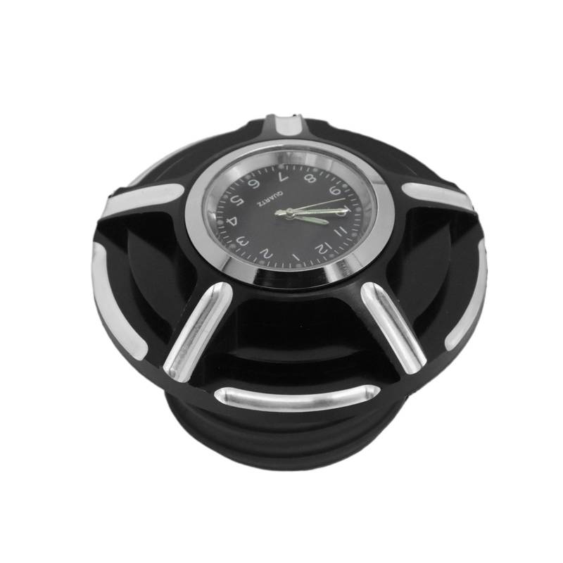Motorrad Tankdeckel Motorrad Kraftstoff Gas Tank Abdeckung Mit Uhren Öl Tank Kappe Für Ha&rley Sportster XL1200 883 Dyna FXDF Softail FXBB FLS Touring FLHR von HEWPNGS