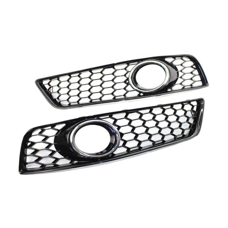 Auto-Nebelscheinwerfer-Lampenabdeckung Frontstoßstange Nebelscheinwerfer Kühlergrill 1 Paar Auto Mesh Nebelscheinwerfer Kühlergrill Abdeckung Für A3 8P 2009-2013 Stoßstangen-Nebelscheinwerfergitter(Ch von HEXEH