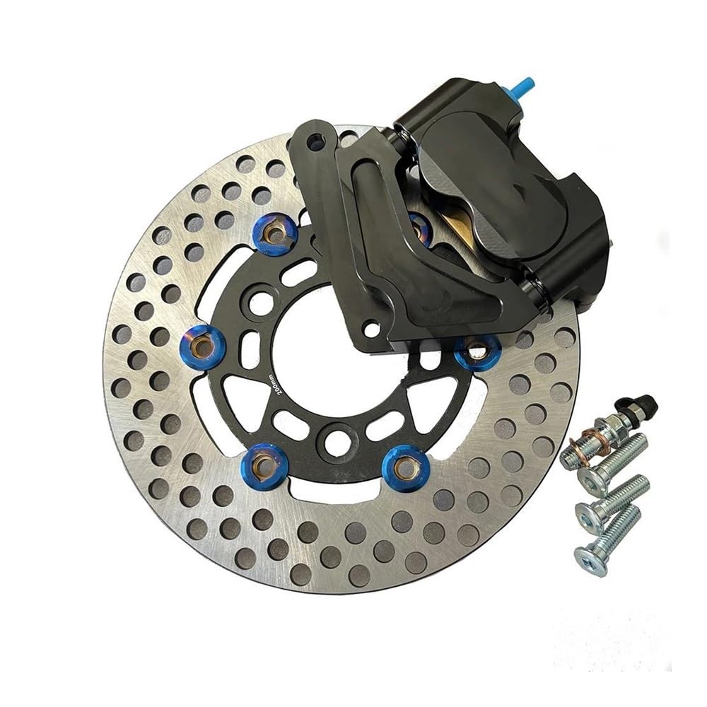Motorrad-Bremsscheiben 200mm Motorrad Bremssättel Discs Set Für DIO AF27/28/18 ZX AF34 /35/36 Schwimmende Schnelle Kühlung Bremsbeläge(A) von HEXEH
