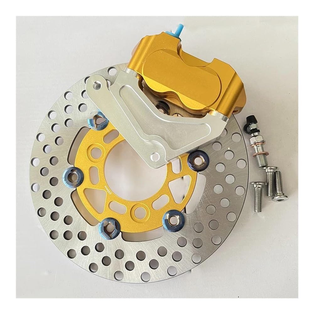 Motorrad-Bremsscheiben 200mm Motorrad Bremssättel Discs Set Für DIO AF27/28/18 ZX AF34 /35/36 Schwimmende Schnelle Kühlung Bremsbeläge(C) von HEXEH