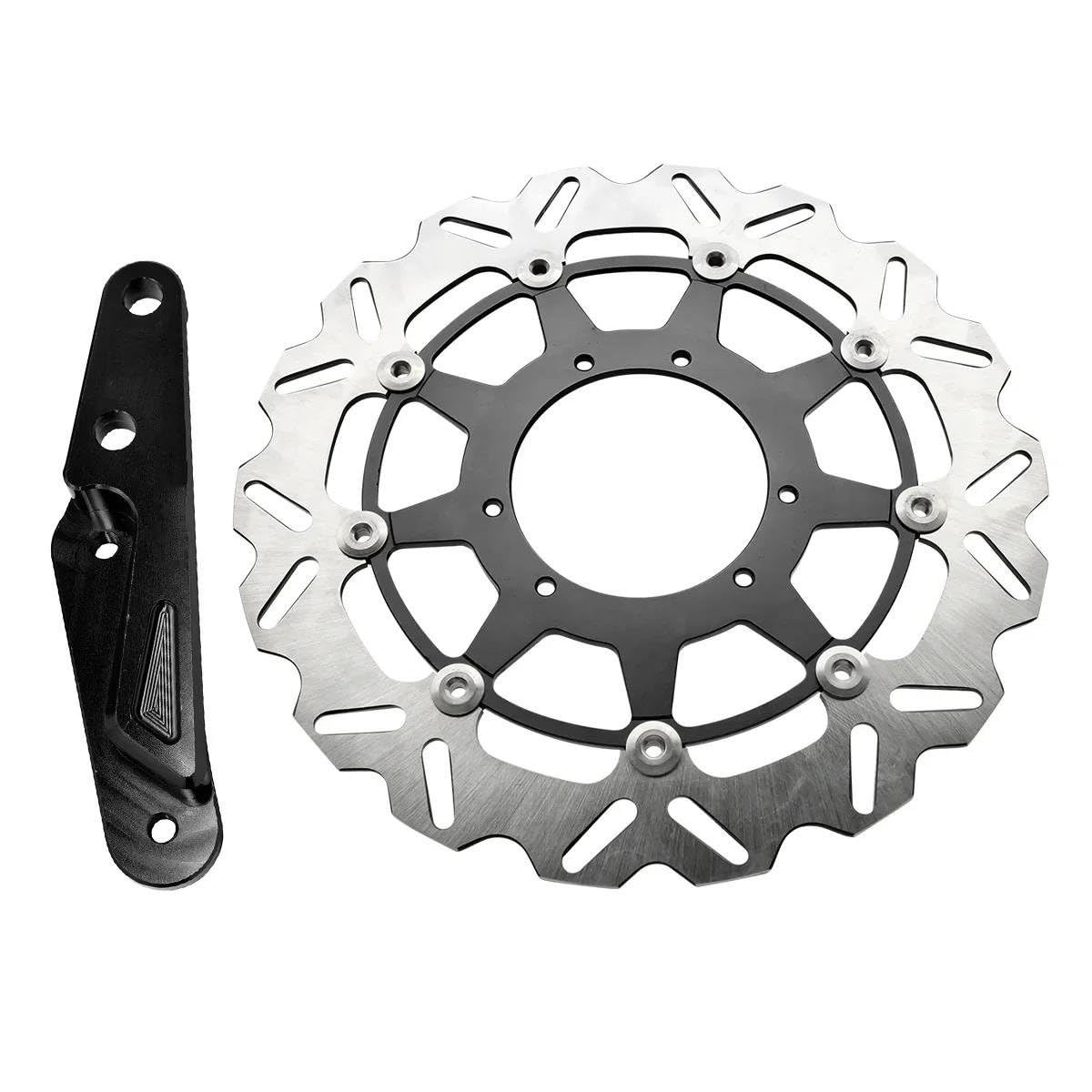 Motorrad-Bremsscheiben 2024 Motocross 320MM Vorne Schwimmende Bremsscheibe Bremssattel Halterung Für 450RX 2002-2023 Für CR Für CRF 250R 450R 250X(C) von HEXEH