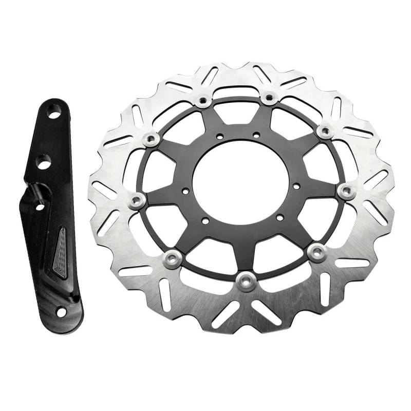 Motorrad-Bremsscheiben 2024 Motocross 320MM Vorne Schwimmende Bremsscheibe Bremssattel Halterung Für 450RX 2002-2023 Für CR Für CRF 250R 450R 250X(C) von HEXEH