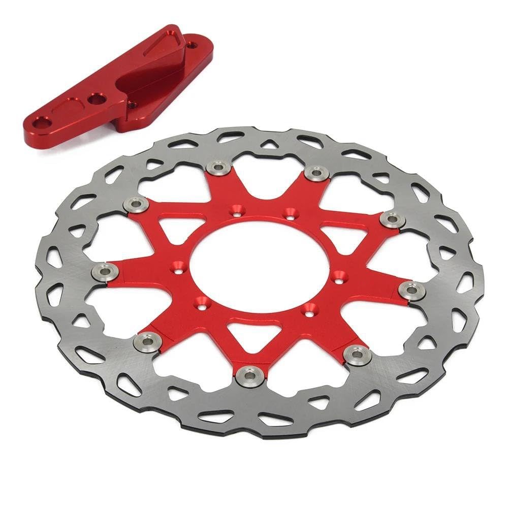 Motorrad-Bremsscheiben Für CRE Für CR Für CRF RX 125 250 450 Für CRF250 Für CRE250 Für CRF450 2004-2014 Motorrad 320MM Schwimmende Bremsscheiben Rotor Mit Halterung(B) von HEXEH