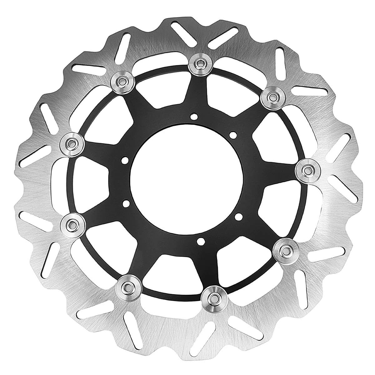 Motorrad-Bremsscheiben Motorrad 260mm Stahl Vordere Bremsscheibe Für CRF250X CRF450X CRF250R CRF450R CR125 CR250 CRF250RX CRF450RX CRF450 2015-2021(320mm Black) von HEXEH