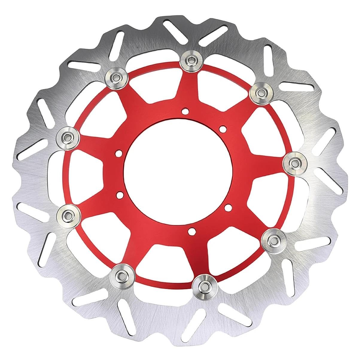 Motorrad-Bremsscheiben Motorrad 260mm Stahl Vordere Bremsscheibe Für CRF250X CRF450X CRF250R CRF450R CR125 CR250 CRF250RX CRF450RX CRF450 2015-2021(320mm Red) von HEXEH