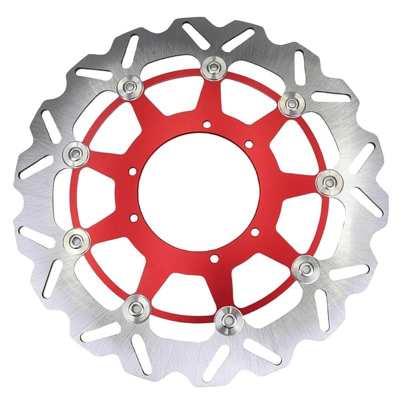 Motorrad-Bremsscheiben Motorrad 260mm Stahl Vordere Bremsscheibe Für CRF250X CRF450X CRF250R CRF450R CR125 CR250 CRF250RX CRF450RX CRF450 2015-2021(320mm Red) von HEXEH