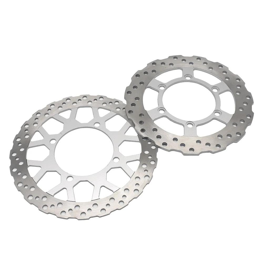 Motorrad-Bremsscheiben Motorrad Vorne/Hinten Bremsscheibe Rotor Für KLX250S Für KLX 250S 2008 2009 2010 2011 2012 Zu 2018 2019 2020(Front and Rear) von HEXEH