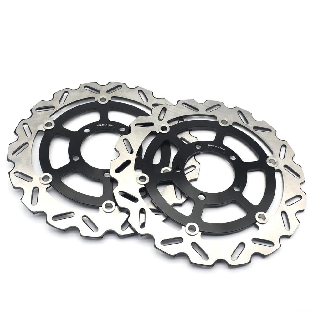 Motorrad-Bremsscheiben Motorrad Vorne Bremsscheibe Rotor Für Ninja ZX-6R ZX6R 636cc 2013-2020 Für Z800 Z 800 E 2013-2016 Für ZZR1400 ZX14R 2006-2020(2 pieces) von HEXEH