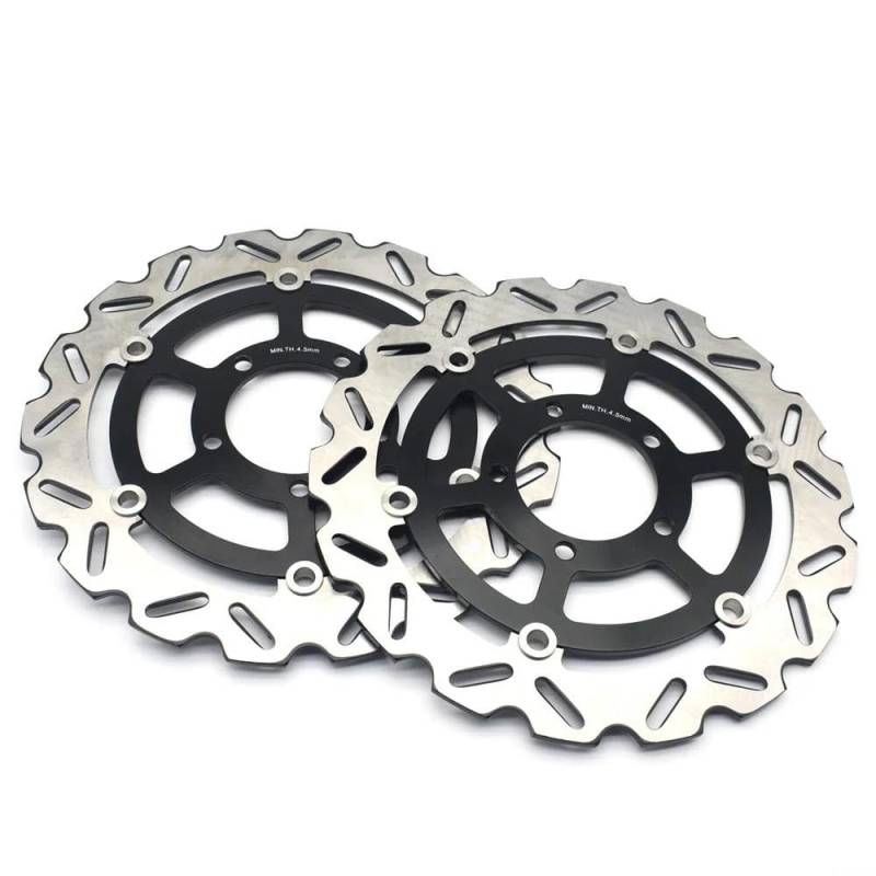 Motorrad-Bremsscheiben Motorrad Vorne Bremsscheibe Rotor Für Ninja ZX-6R ZX6R 636cc 2013-2020 Für Z800 Z 800 E 2013-2016 Für ZZR1400 ZX14R 2006-2020(2 pieces) von HEXEH