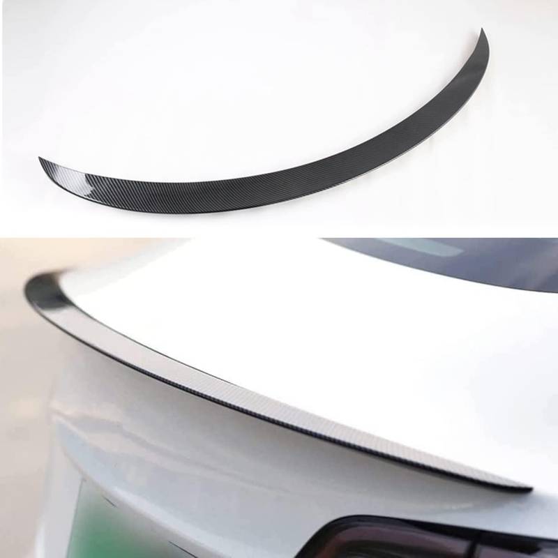 Performance Spoiler Flügel Autos Heckspoiler für Tesla Model Y 2021–2024 (Glänzendes Carbon) von Ywooon