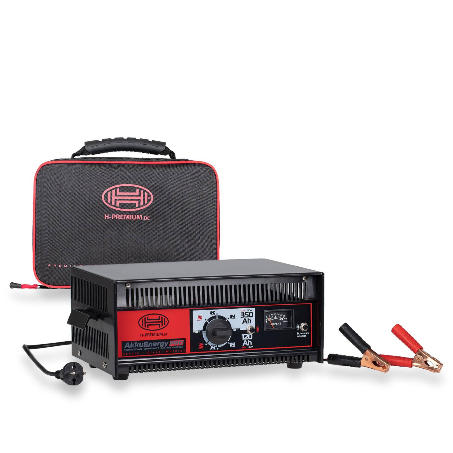 HEYNER® Batterieladegerät & Booster 12/24V 30A mit Starthilfefunktion von HEYNER