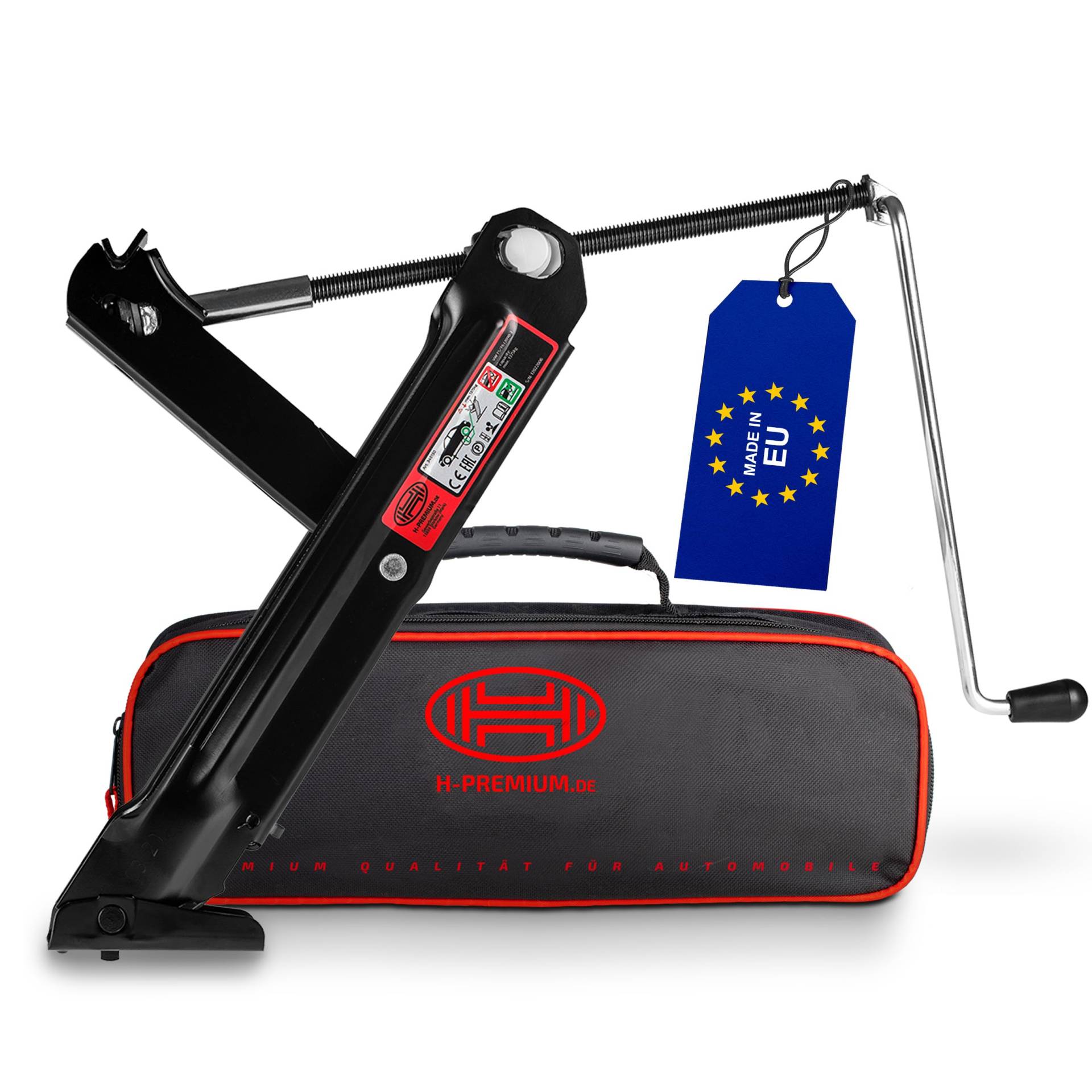 HEYNER® Wagenheber OEM Erstausrüsterqualität inkl. Tasche speziell für T5/T6 bis 1375 kg, ab Baujahr 2010 Scherenwagenheber OEM: 7E0 011 031 J BN3 Made in EU von HEYNER