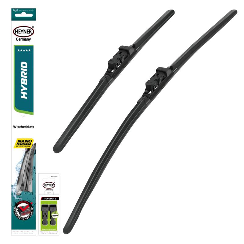 HEYNER® Scheibenwischer Set passend für BMW X2 (03.2018-10.2024) HYBRID Flachbalkenwischer Frontscheibenwischer von HEYNER