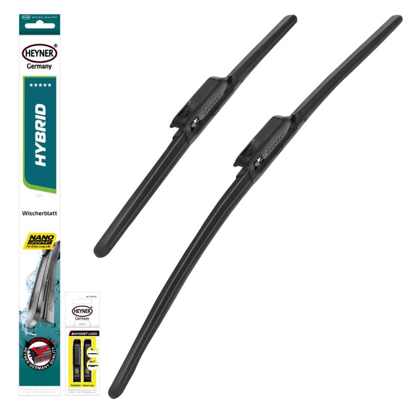 HEYNER® Scheibenwischer Set passend für CITROËN SPACETOURER (04.2016-01.2025) HYBRID Flachbalkenwischer Frontscheibenwischer von HEYNER