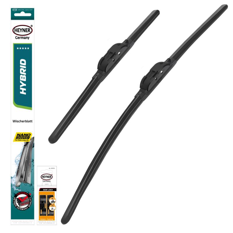 HEYNER® Scheibenwischer Set passend für Mercedes-Benz E-KLASSE T-Modell (03.2003-07.2009) HYBRID Flachbalkenwischer Frontscheibenwischer von HEYNER