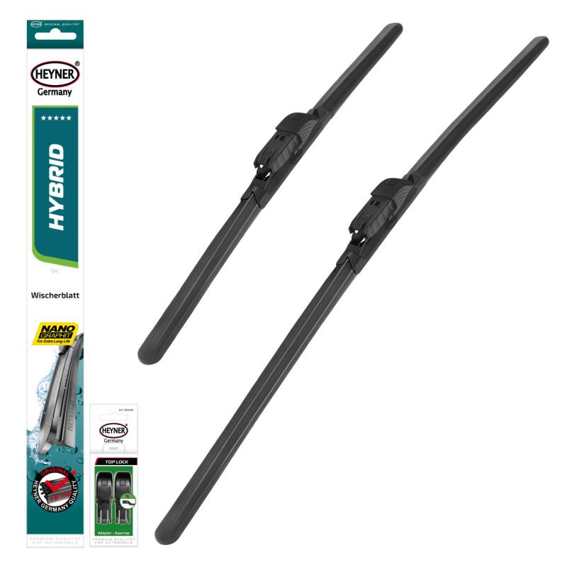 HEYNER® Scheibenwischer Set passend für Renault CAPTUR II (01.2020-10.2024) HYBRID Flachbalkenwischer Frontscheibenwischer von HEYNER
