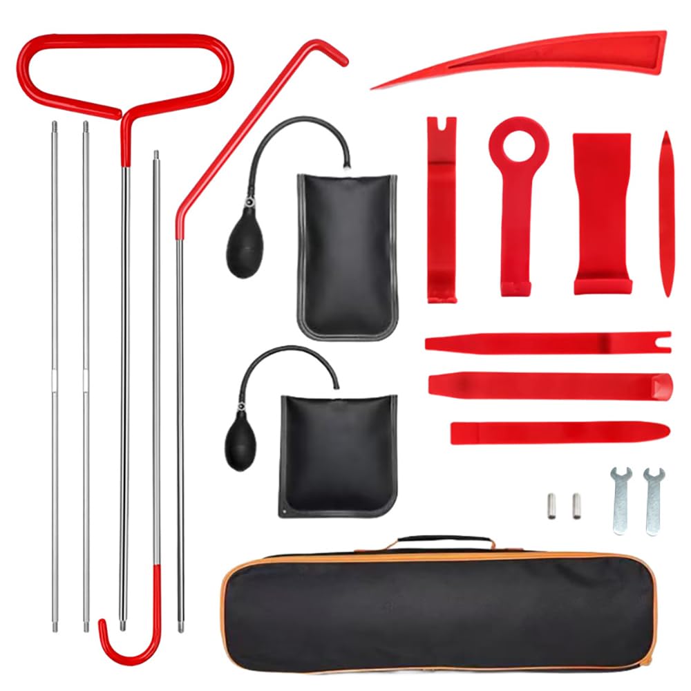 Auto Demontage Werkzeug Set,Auto Verkleidung Werkzeug,Demontage Werkzeug Auto Verkleidung,Professionelles Auto Werkzeug Set 20 teiliges mit Langem Griff, Luftkeilpumpe, Spurlosem Keil für Notfälle Auto Demontage Werkzeug Set,Auto Verkleidung Werkzeug,Demontage Werkzeug Auto Verkleidung,Professionelles Auto Werkzeug Set 20 teiliges mit Langem Griff, Luftkeilpumpe, Spurlosem Keil für Notfälle von HEYOUTH