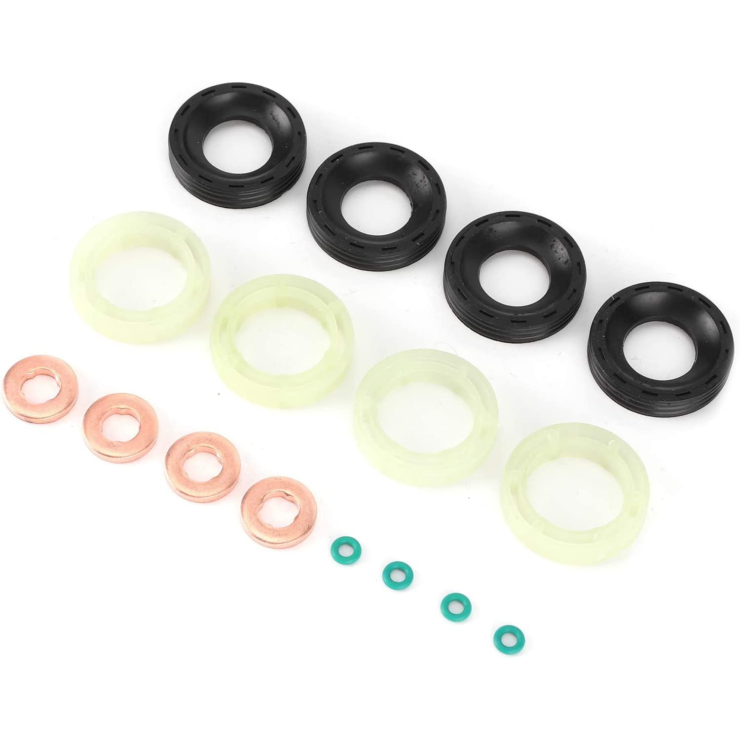 Diesel-Injektor-Dichtungssatz-O-Ringe-Kit,1318562, 1314368, 1317370 Ersatz Passend für Citroen Berlingo C2 C3 C4, für 206 1.6HDI 110 2004-ON Diesel-Injektor-Dichtungssatz-O-Ringe-Kit,1318562, 1314368, 1317370 Ersatz Passend für Citroen Berlingo C2 C3 C4, für 206 1.6HDI 110 2004-ON von HEYOUTH