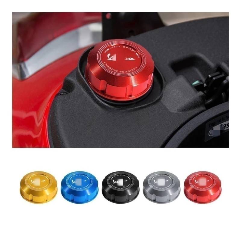 HExeh Motorrad Tankdeckel Für Vespa Gts 300 250 Sprint PX LX Primavera 150 Motorrad Gas Kraftstoff Tank Füller Öl Kappe Abdeckung Zubehör von HEXEH