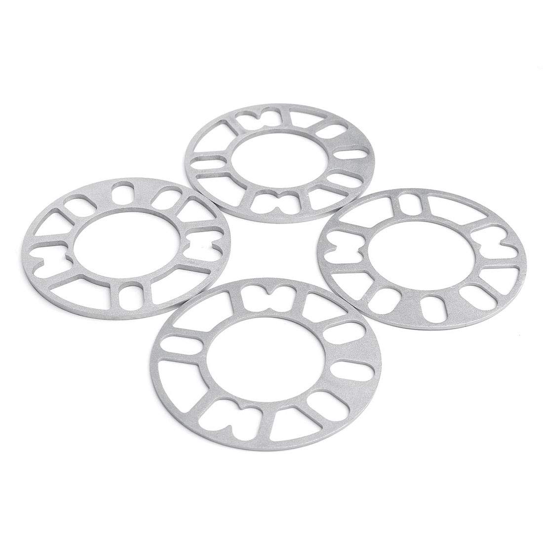 Spurplatten,Spurverbreiterung Leichtmetall Tuning 2pcs / Set Universal Sport Auto Reifen Flansch Spaziergänger 3mm 5mm 8mm 10mm Legierung Aluminiumrad Spacer Scheibe Teller(10mm) von HFGDRH