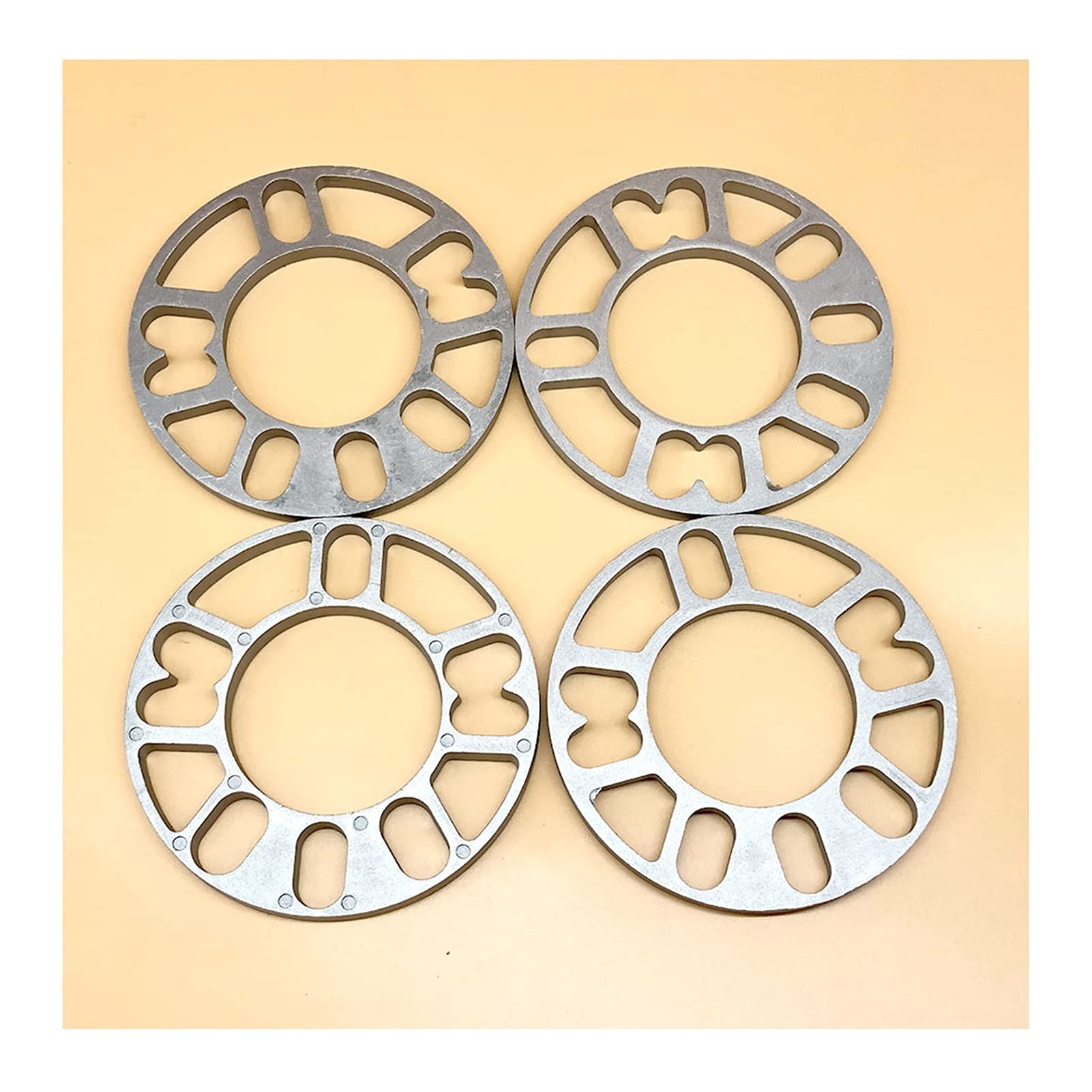 Spurplatten,Spurverbreiterung Leichtmetall Tuning 4 STÜCK/Set 3mm 5mm 8mm 10mm Universal Aluminium Fit 4 & 5lativ Auto Rad Spacer SHIMS Teller 4x100 4x114.3 5x100 5x108 5x114.3 5x120(8mm) von HFGDRH