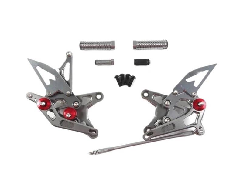 Beifahrerfußrasten Schaltung Verstellbare Fußstütze Fußrasten Fußrasten Rearset Für ZX-6R Für Ninja ZX-6R ZX6R ZX636 QS GP 2020 2019 2018 von HFMVMLMI