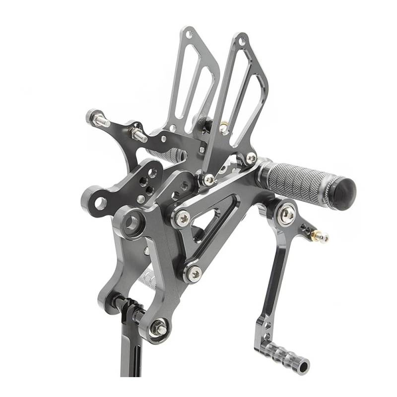 Fußrasten Beifahrer Pedale Motorrad-Fußrasten Fußrasten Pedal hinten Set für Aprilia RS125 2T RS 125 1996-2004 2005 2006 2007 2008 2009 2010 von HFMVMLMI
