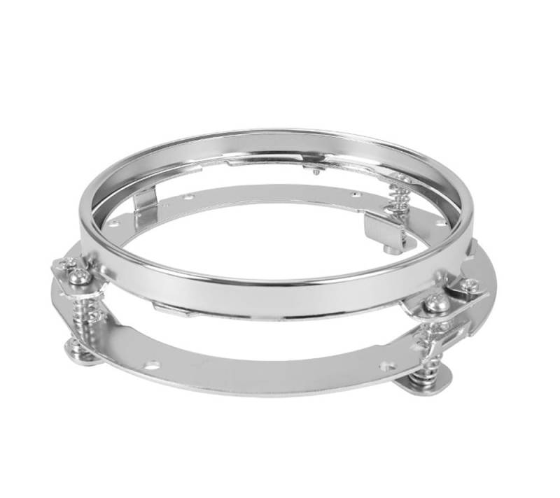HFMVMLMI Motorrad Scheinwerferhalterung Runde Scheinwerfer Adapter Montage Ring Halterung Gabel Scheinwerfer Gabel Halterung Für Touring Für Softail FLD von HFMVMLMI