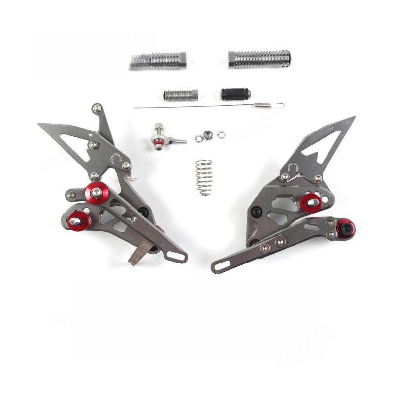 Motorrad-Fußrasten Verstellbare Fußstütze Rearset Fußstütze Für SUZUKI GSX-R1000 2005-2022 GSX1000R GSXR GSX-R 1000 2018 2019 2020 2021 von HFMVMLMI