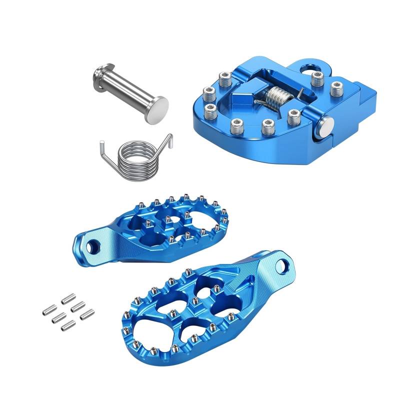 Motorrad-Fußstütze für Suzuki DRZ 400 SM DRZ400SM 2005-2024 DRZ400S 2000-2024, breite Fußstütze für Motorrad, klappbares Bremspedal von HFMVMLMI