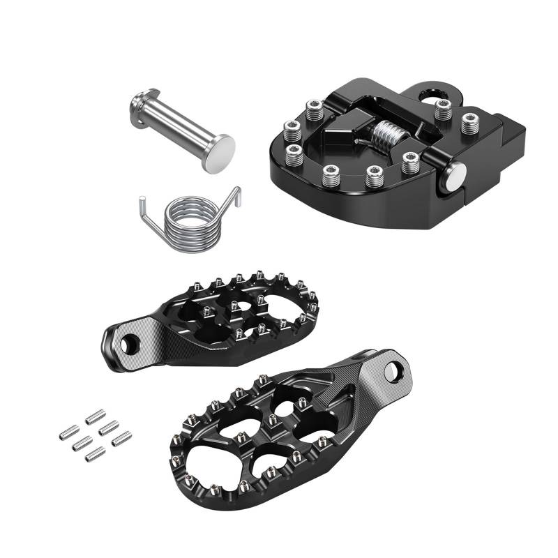 Motorrad-Fußstütze für Suzuki DRZ 400 SM DRZ400SM 2005-2024 DRZ400S 2000-2024, breite Fußstütze für Motorrad, klappbares Bremspedal von HFMVMLMI