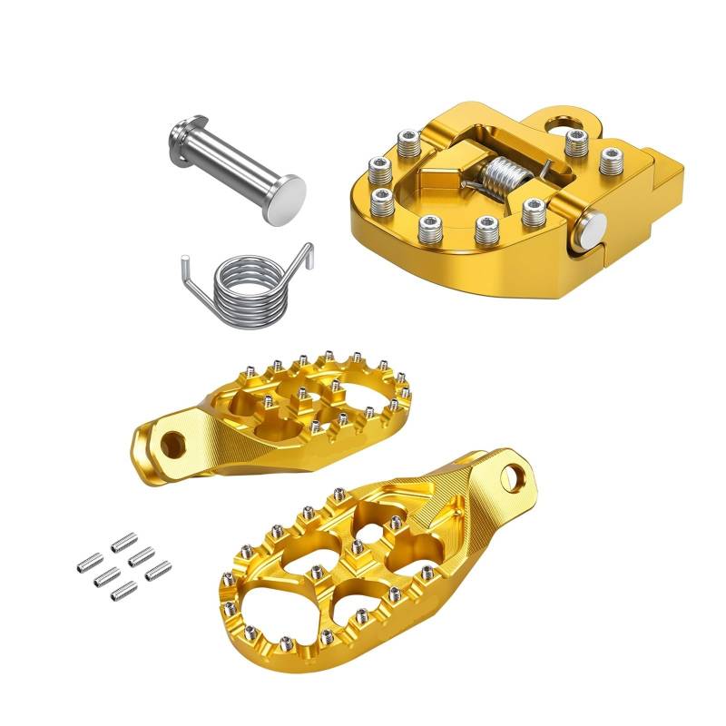 Motorrad-Fußstütze für Suzuki DRZ 400 SM DRZ400SM 2005-2024 DRZ400S 2000-2024, breite Fußstütze für Motorrad, klappbares Bremspedal von HFMVMLMI