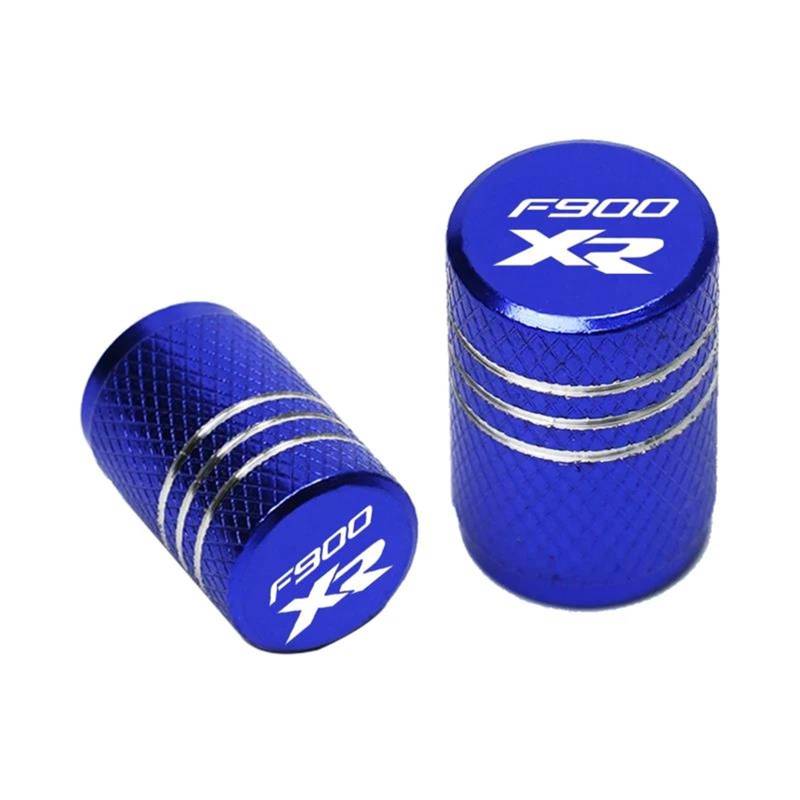 Motorrad-Ventilkappen Für BMW F900XR F900 XR 2020 2021 2022 2023 Zubehör Motorrad CNC Aluminium Reifen Ventil Air Port Stem Abdeckung Kappen (Color : Blu) von HFMXZHI