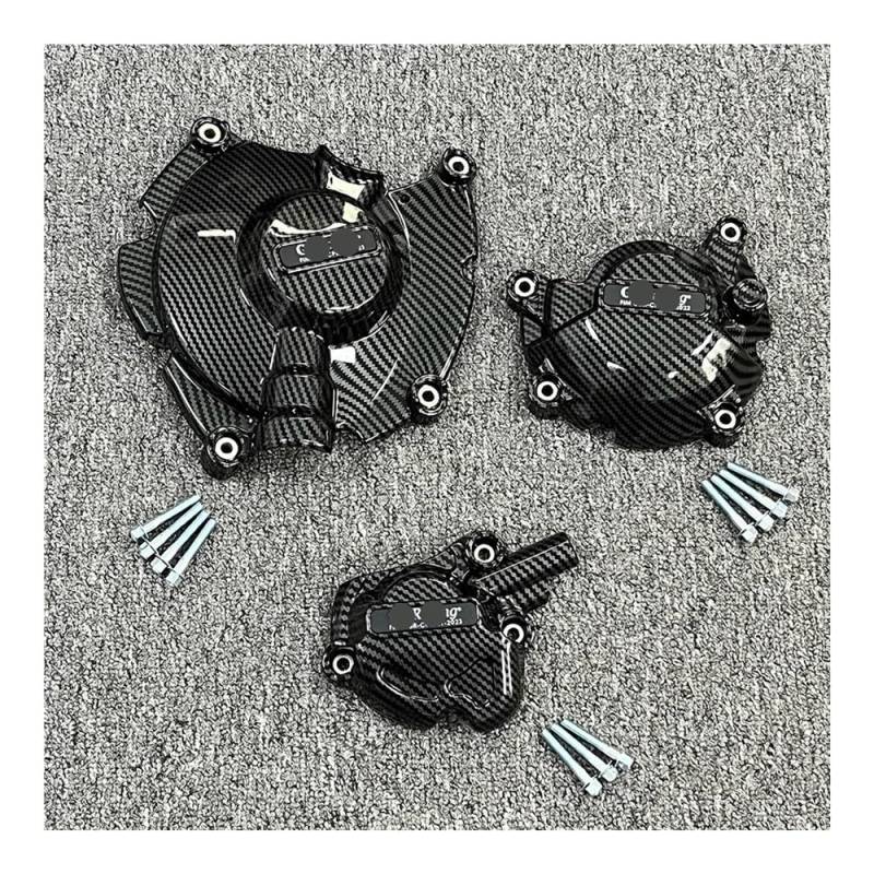 Motor Schutz Fall Stator Abdeckung Für YZF-R1 R1M 2015-2023 Motorrad Motor Schutz Abdeckung Fall Carbon Fiber Texture Kurbelgehäuse Schutz Motor von HFVUYAR