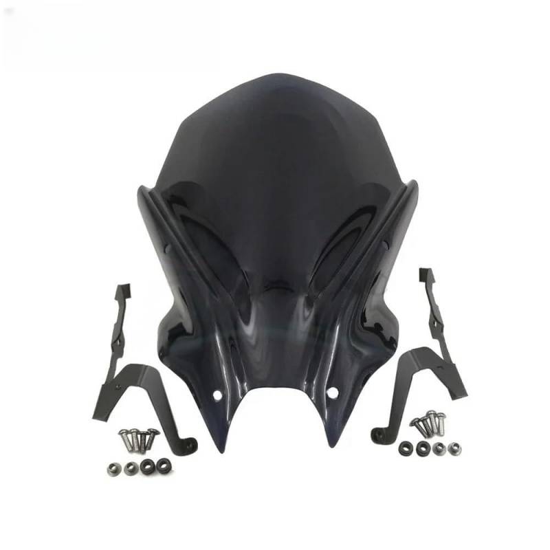 Windschutzscheibenabweiser 18.1 ''Erhöhung Touring Sports Windschutzscheibe Windschutzscheibe W/Support Kit Deflektor Für MT-09 2021 2022 2023 MT09 MT 09 FZ09 Windschild Spoiler von HFVUYAR