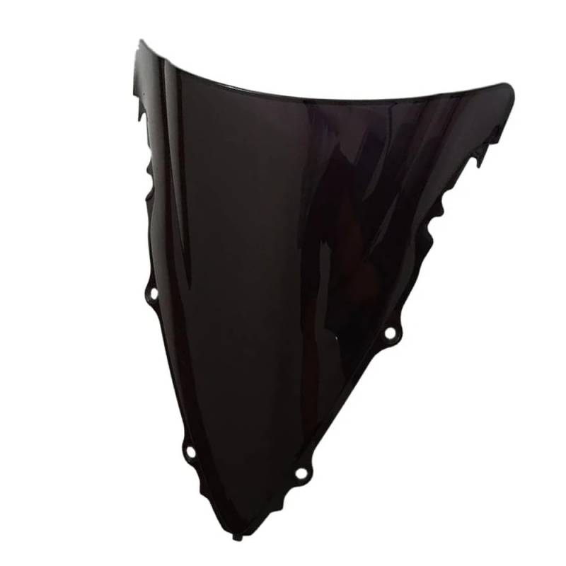 Windschutzscheibenabweiser Motorrad Schwarz ABS Double Bubble Windschutzscheibe Verkleidung Windschutz Bildschirm Für 2003-2005 Für YZF R6 Windschild Spoiler von HFVUYAR
