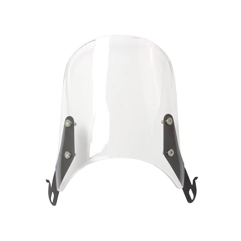 Windschutzscheibenabweiser Schwarzer Universal-Motorrad-Kompaktsport-Windabweiser Erweiterte Windschutzscheibe 4-7 Zoll Scheinwerfer-Windschutzscheibe Windschild Spoiler von HFVUYAR