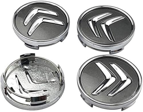 Auto-Nabenkappen für Citroen C3 C4 C4L C5 C6 XSARA Picasso 60mm,verschleißfesten Rädern Mittelkappen Radmutterkappen Abzeichen Accessoires,C von HGFDSERT