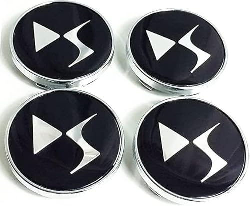 Auto-Nabenkappen für Citroen Vts Saxo Elysee DS3 DS6 DS7 C3 C4 C5 60mm,verschleißfesten Rädern Mittelkappen Radmutterkappen Abzeichen Accessoires,A von HGFDSERT