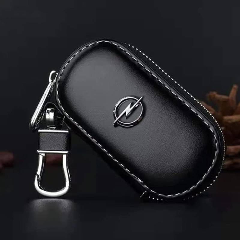 Leder Autoschlüssel Schutzhülle Für Opel,Autoschlüsseletuis Fernbedienungsanhänger Schutzhülle Schlüsselanhänger Dekorationszubehö,Taille Unique-d von HGFDSERT