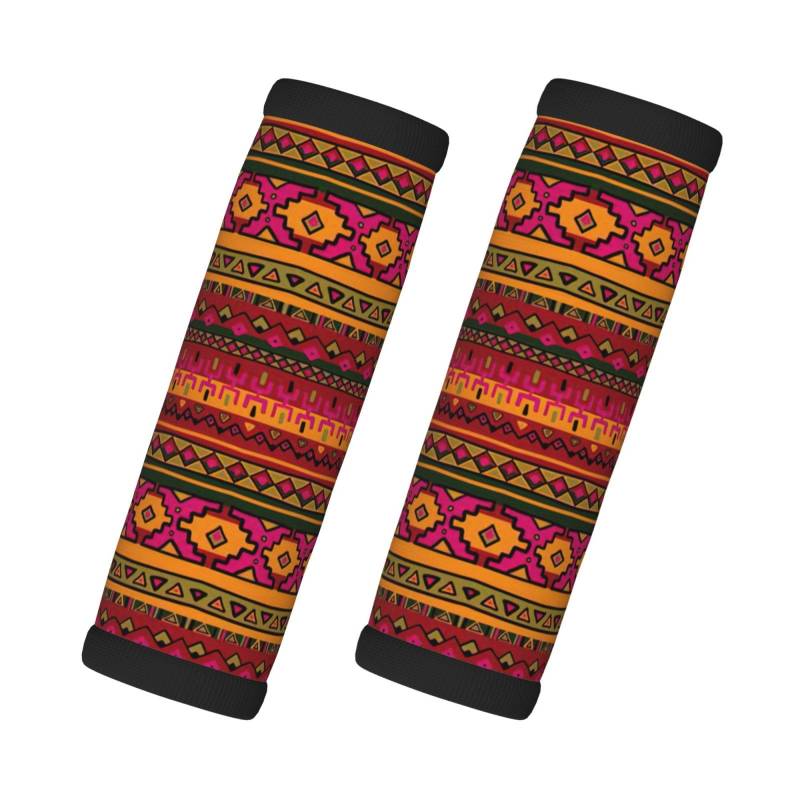 Mexikanische Volkskunst Boho Gepäckkoffer Griff Schutz Identifikation Abdeckung Reisegepäck Griff Wraps Griff für Koffer von HGFVY