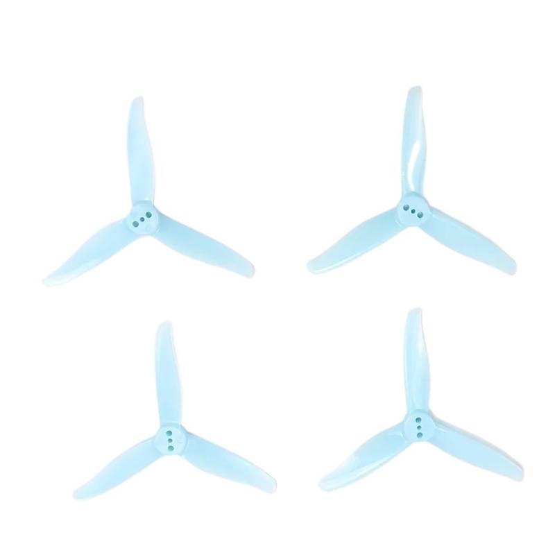 For 2 Paar/4 Stück 3016 Propeller 1,5 m 2 mm Loch 3 Zoll 3 Impeller CW CCW FPV Propeller 3 Zoll FPV Racing Drone(Blue 3016 1.5MM) von HGtAeW