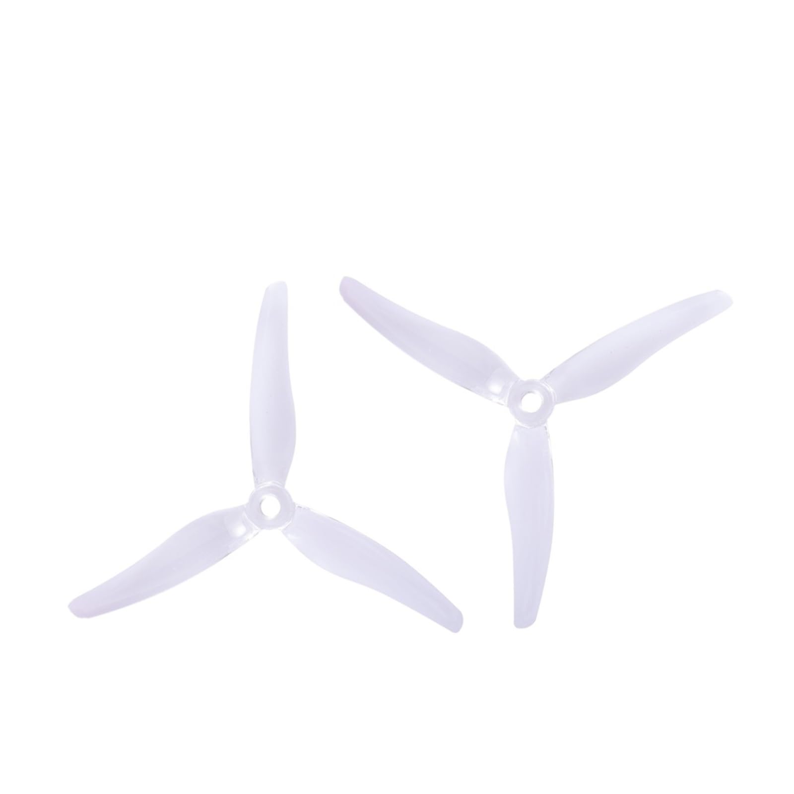 For 4 Stück/2 Paar 51433 5 Zoll 3 Laufrad/Tri-Impeller Propeller Props CW CCW Brushless Motor FPV Propeller FPV Racing Drone(Transparent) von HGtAeW