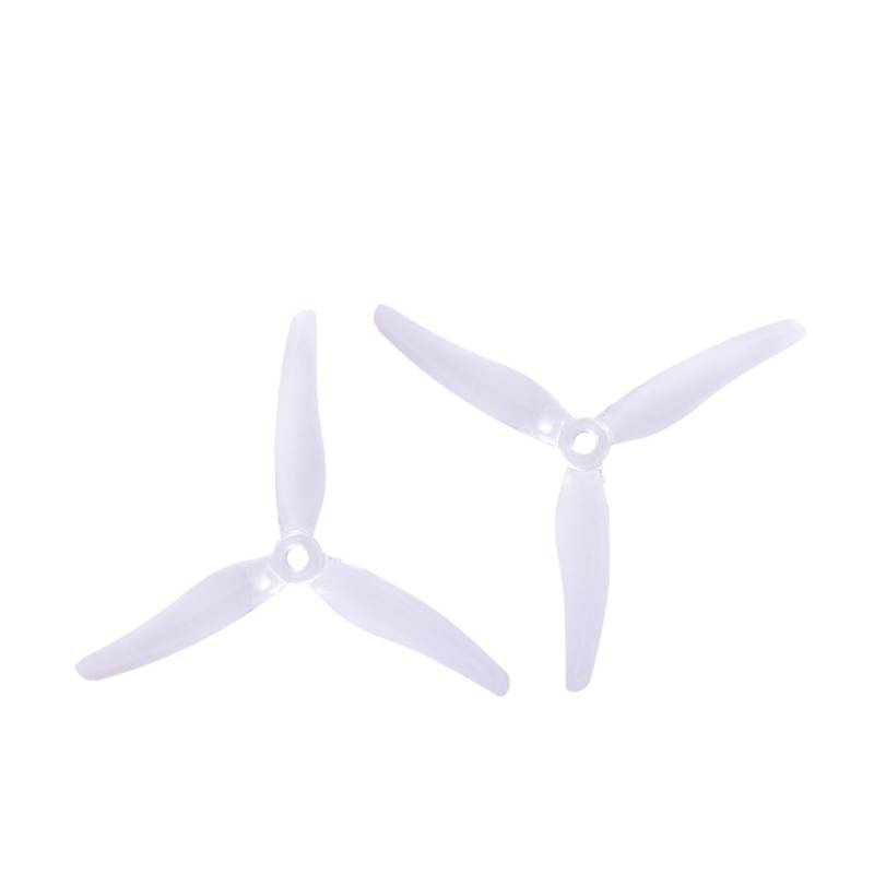 For 4 Stück/2 Paar 51433 5 Zoll 3 Laufrad/Tri-Impeller Propeller Props CW CCW Brushless Motor FPV Propeller FPV Racing Drone(Transparent) von HGtAeW