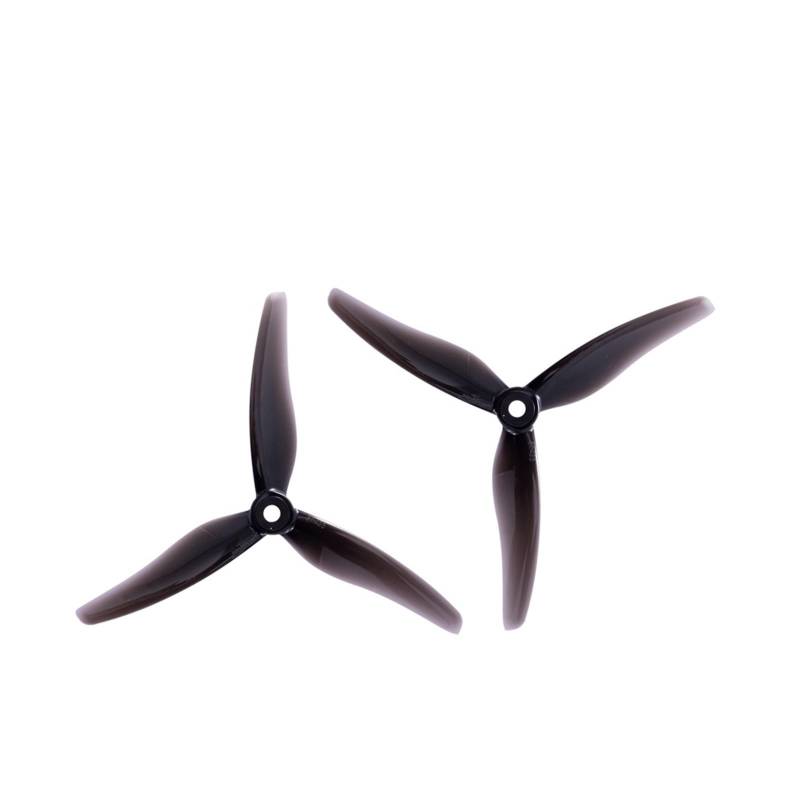 For 4 Stück/2 Paar 51433 5 Zoll 3 Laufrad/Tri-Impeller Propeller Props CW CCW Brushless Motor FPV Propeller FPV Racing Drone(Transparent black) von HGtAeW